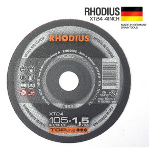 RHODIUS 알루미늄절단석 XT24 4인치 그라인더날