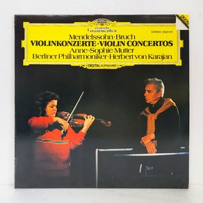 Anne-Sophie Mutte Hebet von Kaajan / Mendelssohn / Buch: Violin Concetos 엘피음반 상태(쟈켓/음반) NM/NM