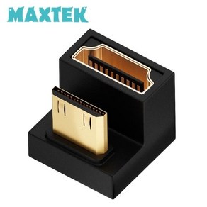 [MAXTEK] 맥스텍 Mini HDMI to HDMI 2.1 M/F 변환 젠더 U형 180도 꺽임 ㄷ타입 [하향] [MT489], 1개