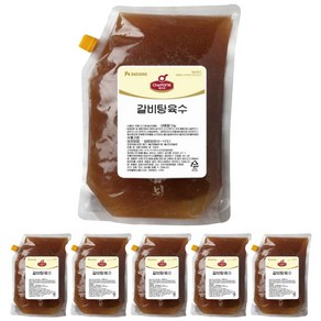 쉐프원 갈비탕 육수 2kg 5개