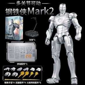 [출시] 폰드조이 Fondjoy Model Kit MK7 아이언맨 어벤져스 Initiative 마크7 프라모델 1/12, 마크2, 1개