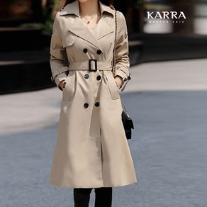 KARRA 포인트라벨더블트렌치코트+벨트SET_A3F0458