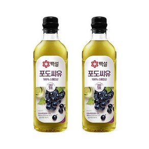 백설 포도씨유 900ml x2개, 2개, 0.9l