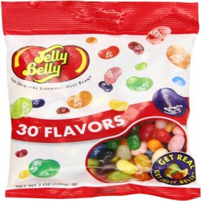 Jelly Belly Thity Assoted Flavo Jelly Beans 7 Ounce Jelly Belly 30가지 모듬맛 젤리빈 7 온스, 198g, 1개