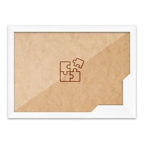 퍼즐액자 10x14.7 고급형 슬림 우드 화이트, 1개