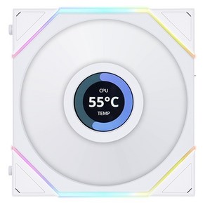 리안리 리안리 UNI FAN TL LCD 120 (WHITE), WHITE, 1개