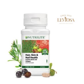 미국 암웨이 뉴트리라이트 헤어 스킨 네일 콜라겐 비오틴 60정 2개월분 Nutrilite Hair Skin & Nail Health