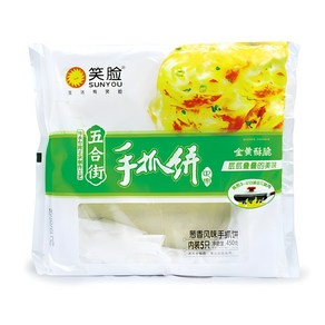 홍홍 중국식품 소프트 쇼좌빙 밀전병 충샹 수좌빙, 450g, 4개