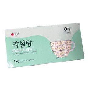 간편각설탕 개별포장 대용량 업소용 사무실용 큐원 각설탕(1kg)슈가