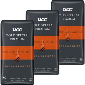 GSP(SP 일본직구 UCC GOLD SPECIAL PREMIUM 후라이드 원두 초콜릿 무드 5.3온스(150g) x 3 일반 커피(콩), 사이즈, 150g, 3개