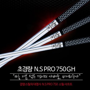 브라더스골프 NS PRO 750 GH 경량스틸 아이언 샤프트 강도선택, 3번 R