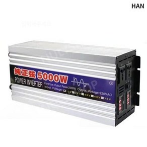 한국형 60hz 순수 정현파 인버터 220V 캠핑 차량용 인버터, 1000W 60HZ, 24V, 1개