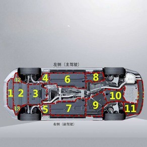 아우디 언더커버 A4L 17-23모델 엔진 가드 섀시, A4L No. 10 모델 09-16 원본, 1개