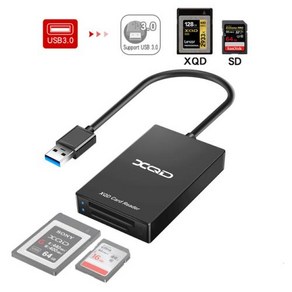 다기능 XQD SD 카드 리더기 USB 3.0 카드 어댑터 USB C 타입 최대 5Gbps 속도 소니 G & M 시리즈 XQD, 01 USB3.0 XQD SD Re, 1) USB A XQD SD Re