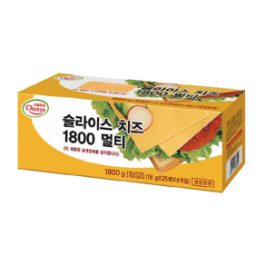 서울우유 체다 슬라이스 치즈1800멀티, 18g, 100개