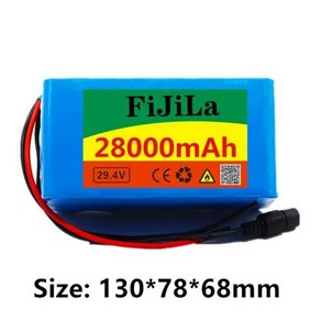 전기 자전거 오토바이 배터리 충전기 24V 28ah 7S3P 18650 29.4V 28000MAh, 03, 1개