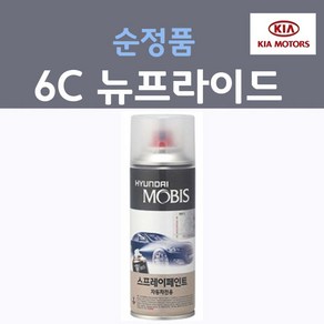 순정품 기아 뉴프라이드 6C 크리어실버 맑은은색 161 스프레이 자동차 붓펜 카 페인트