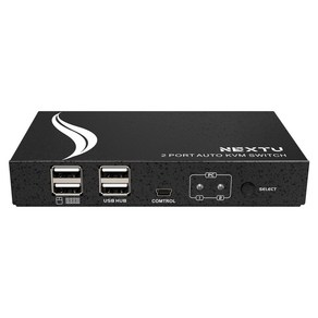 넥스트 612VC-KVM 스위치 USB VGA 2대 1 케이블 일체형, 1개