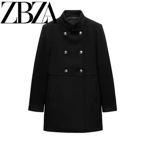 여성울코트 자라 ZARA 더블 브레스트 9037 141 9037141