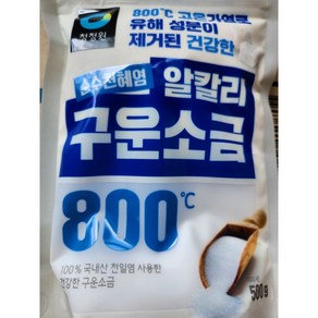 청정원 순수천혜염 알칼리 구운소금, 1개, 500g