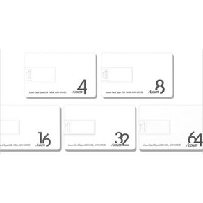 [액센] USB U35 스윙식 카드형 [4GB], 4GB