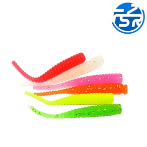 AfishLURE 전체축광 루어웜4cm 15pcs 볼락 풀치 전갱이, Scalet(축광), 0.35g