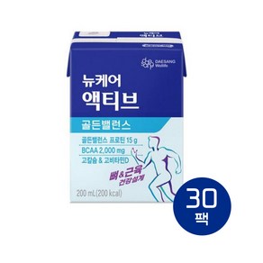 뉴케어 액티브 오리지널(구 골든밸런스) 200ml 노인 어르신 뼈 근육 단백질 영양식, 30개