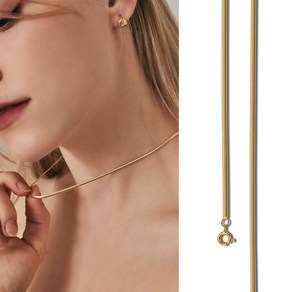 펠리체골드 14K 18K 스네이크 2mm 목걸이 금 체인 뱀줄