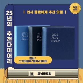 2025년 다이어리 모닝글로리 양장플래너 직장인다이어리 회사다이어리, 스카이블루