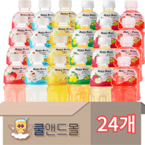 [쿨앤드몰] 모구모구 6가지맛(리치+망고+요거트+사과+파인애플+딸기), 24개, 320ml