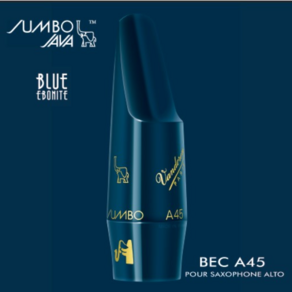 반도렌-블루-점보자바_오리지널 A45 SM602(32g) JUMBO JAVA BLUE EBONITE MOUTHPIECE FOR ALTO SAXOPHONE 큰울림악기사-직수입!정품!, A45 SM602, 1개