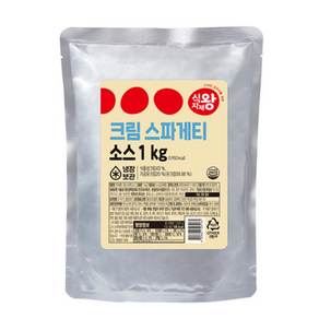 바이오마켓_식자재왕 크림스파게티소스 1kg, 1개