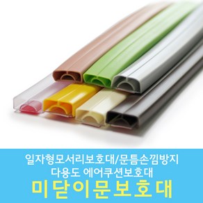 미닫이문보호대 폭 30mm x 길이 2150mm, 투명, 1개