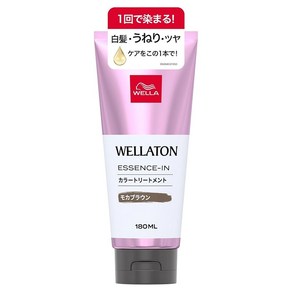 Wella 웰라 칼라 트리트먼트 백발 염색 파도 케어 모카 브라운 180ml (웰라톤 에센스 인 칼라 트리트먼트) Wella ウエラ カラートリートメント 白髪染め うねりケア モカブラ, 1개