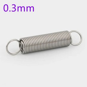 스테인레스 스틸 장력 스프링 연장 외경 2mm 3mm 4mm 길이 10-50mm 0.3*2*3/4 * L 로트당 10 개, [03] 35mm, [01] 0.3mm  10pcs, [02] 4mm