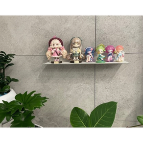[프로방스] 아트월 무타공 벽걸이 벽선반 거치대, 밀크화이트