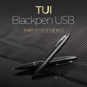 빅드림 TUI 블랙펜 USB 볼펜 64G 기가 기념품 단체선물, 단품, 1개