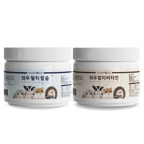 와우 소동물 멀티 칼슘 비타민, 멀티 비타민, 1개, 120g