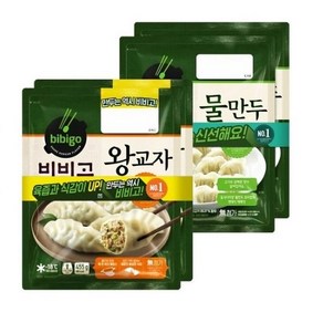 비비고 비비고물만두x2개+왕교자x2개, 1세트, 370g