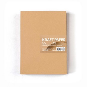 PaperPhant 질 좋은 두꺼운 크라프트지 (Kraft Paper), 200g A3 55매