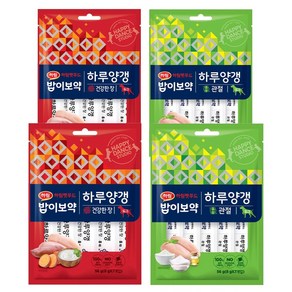 밥이보약 DOG 하루양갱 건강한장56g&관절56g(8g x 7개입) 각2개(총28개입) 하림펫푸드 강아지 간식