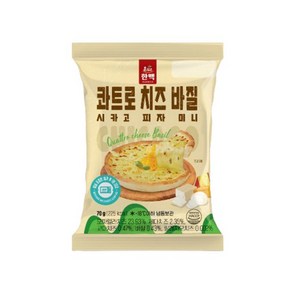 한맥 시카고피자 콰트로 바질 미니 냉동, 70g, 10개