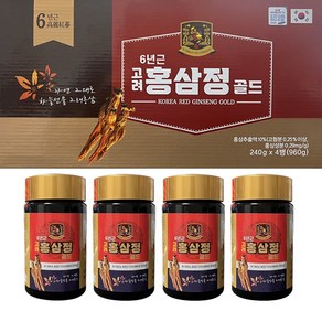 고려6년근 명품 홍삼정 골드 1세트 960g, 4개, 240g