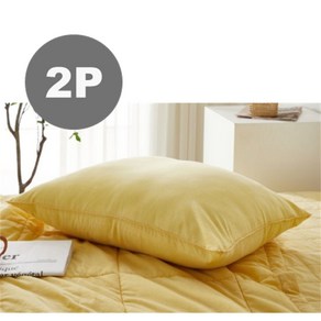 리빙스퀘어 1+1 프렌치 도톰한 누빔베개커버 솜샷시 순면 모달 (2장) Pillow Case x2P