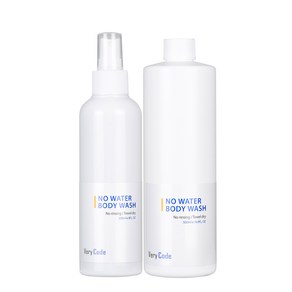 베리코드 물없이 씻는 노워터 바디워시 본품 200ml+ 바디워시 리필 500ml 세트