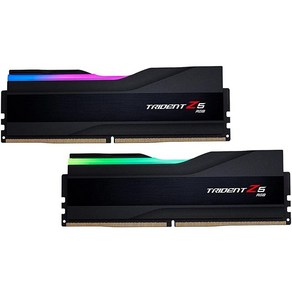 G.Skill Tident Z5 RGB 시리즈 (Intel XMP) 64GB (2 x 32GB) SDRAM DDR5 6400 CL32 1.40V 듀얼 채널 데스크탑 메모리 메탈릭, 2개