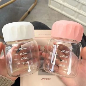 신기한물병 타파물통 텀블러 휴대용 미니 인스 스타일 화이트 원-300ml, 1개, 300ml, 미니컵-화이트핑크 2팩