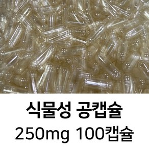 식물성 공캡슐 100캡슐 - 식약처허가 FDA 할랄 코셔 ISO등 인증제품