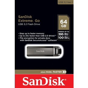 SanDisk USB 메모리 Exteme GO SDCZ810 64GB