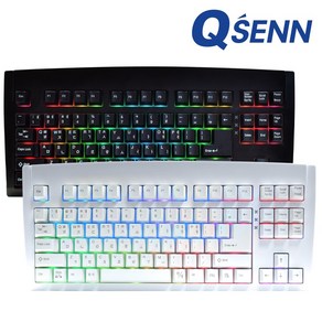 QSENN DT35 89 ABS 풀윤활 가스넷 유무선기계식 키보드 블랙 (하이무 바다소금)